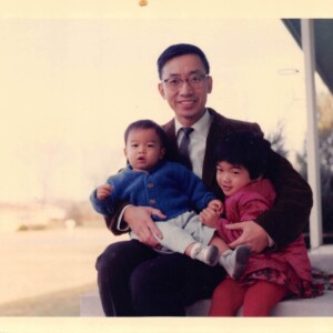 I found a roll of slides at the opening of a shopping mall in Chicago. I guess my dad was using it as a background for a photoshoot of my mom and us kids. Dad, Jen & I