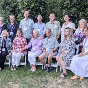 Photo with PC Survivors at Hirshberg Foundation informal BBQ held at founder Agi's home Hirshberg BBQ