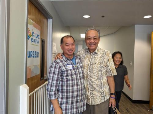 Peter with Pastor Cory